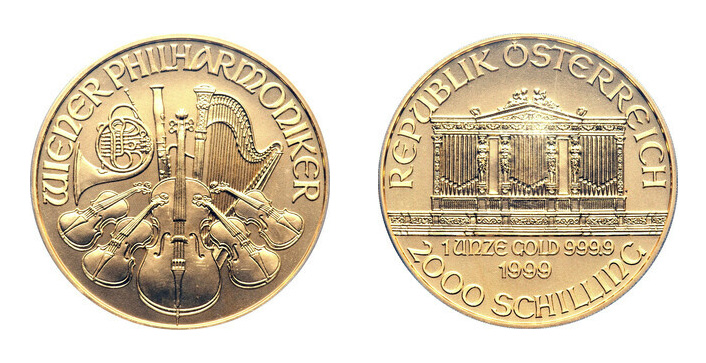 Investičná minca cena - Viedenskí Filharmonici