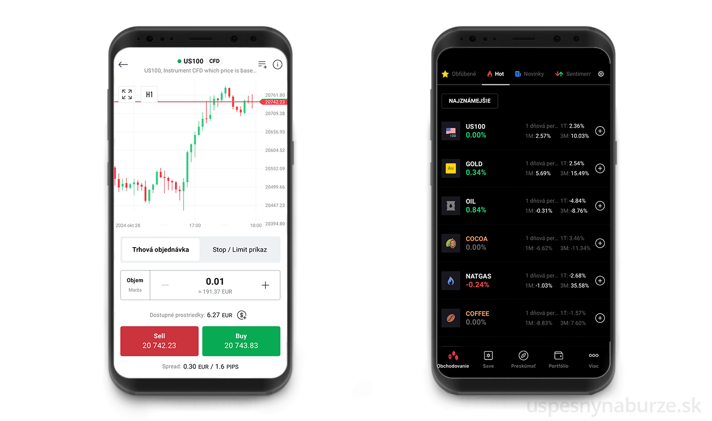 xstation mobile obchodná platforma X-Trade Brokers demo a poplatky